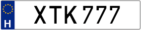 Trailer License Plate